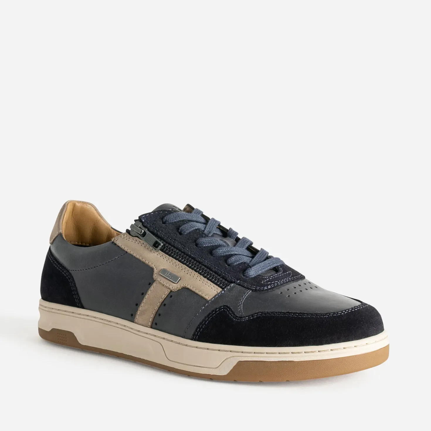 Tennis TBS marine en cuir