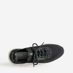 Tennis TBS noire en mesh tricoté
