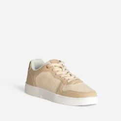 Tennis TEXTO beige et doré irisé