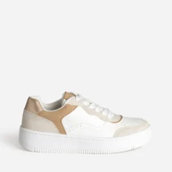 Tennis TEXTO blanc, gris, beige
