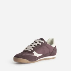 Tennis TEXTO marron et beige
