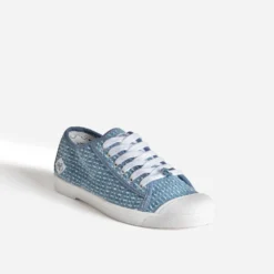 Tennis toile bleue LE TEMPS DES CERISES