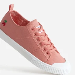 Tennis toile orange LE TEMPS DES CERISES