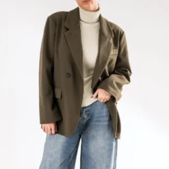 Veste de blazer ERAM WEAR taupe oversize