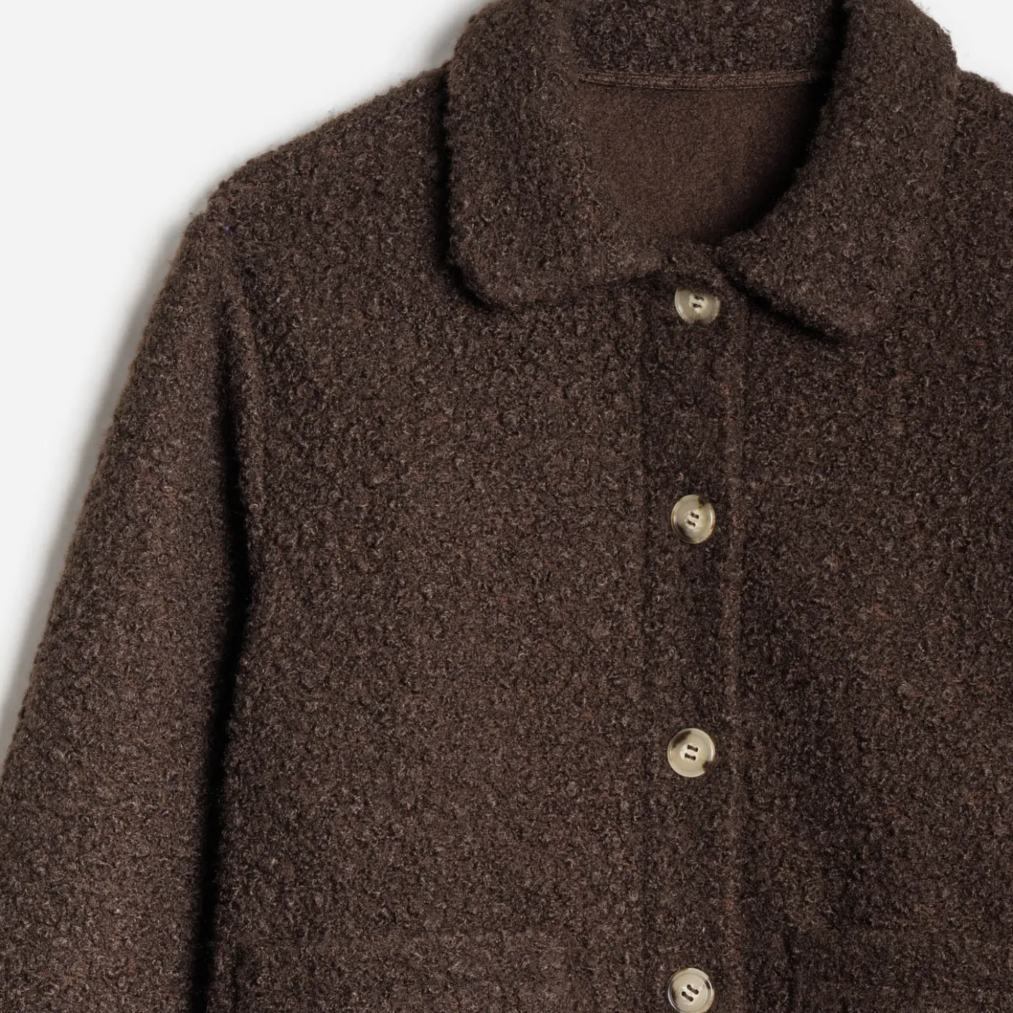 Veste ERAM WEAR marron façon bouclette